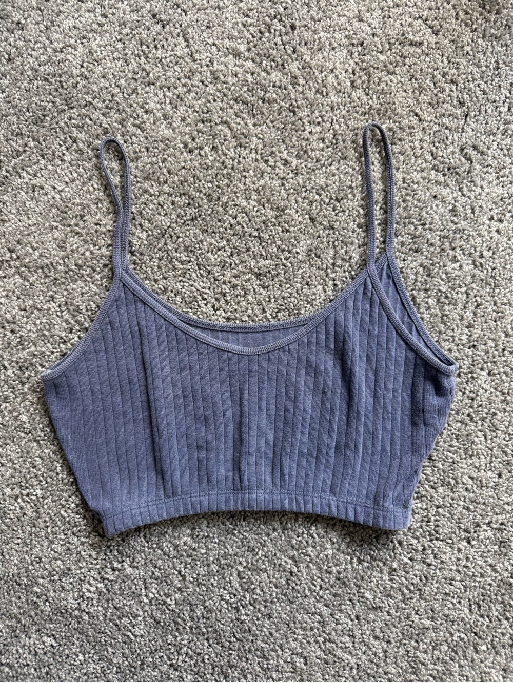 Brandy Melville Blue Ribbed Tank Top